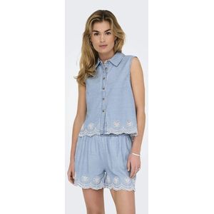 Onlmoon - Denim Overhemd - Mouwloos - Regular Fit