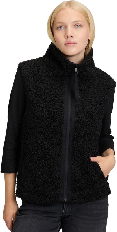 Betty & Co - Imitatiebont Vest - Zwart