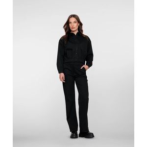 Geisha - 51680-20 - Pantalon - Black - High Waist - Pinstripe Print