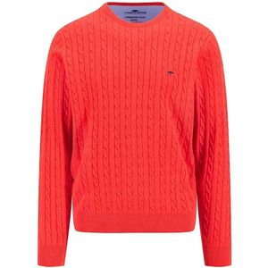 Fynch-Hatton - Ref.1412 224 - Gebreide Trui - Blauw - 100% Katoen