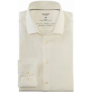 OLYMP - 24/7 Level 5 - Overhemd - Lichtbeige - Body Fit, Twill