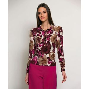 Batida - Blouse - Gebloemd - Rood - 44