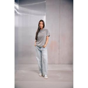 Malelions - Women Rhinestone T-Shirt - Acid Wash - T-shirt