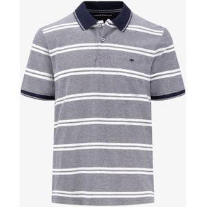 Fynch Hatton - 2-tone Stripe - Korte Mouw Poloshirt