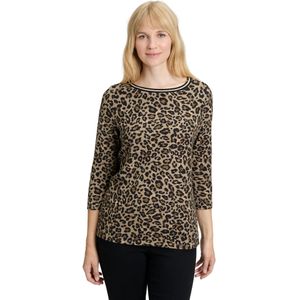 So Cosy - T-shirt - Bruin - Leopard Dessin