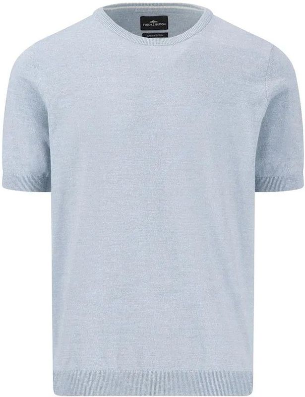 Fynch Hatton - Katoen Linnen Korte Mouw Pullover - Zomer - Casual Comfort