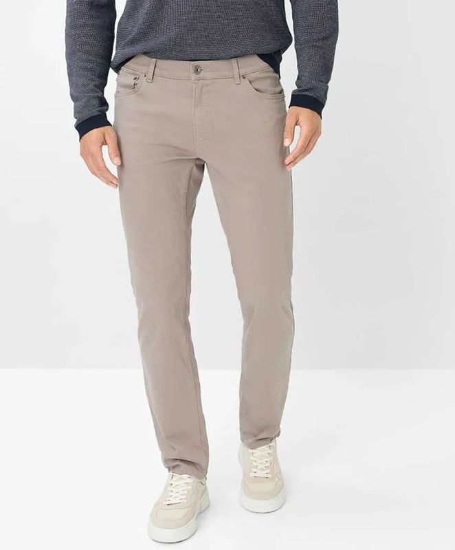 Brax - Style CHUCK - Fiv-Pocket Broek - Taupe - Modern Fit