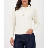 monari - Verona - Trui - Ecru - Knitwear - Lange Mouw