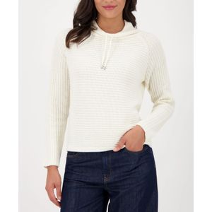 monari - Verona - Trui - Ecru - Knitwear - Lange Mouw