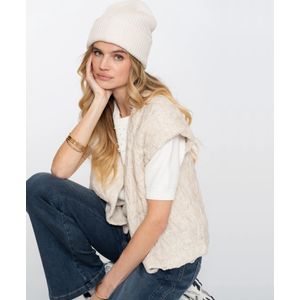 Geisha - Gilet Structured - Gebroken Wit - Vest