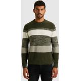 Cast Iron Trui ronde haLange mouw Groen