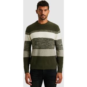 Cast Iron - Trui - Groen - Ronde Hals - Lange Mouw