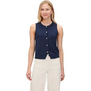 Betty & Co - Gebreid Vest - Blauw - Dames