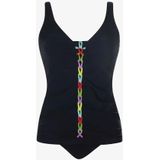 SUNFLAIR Tankini  lichtblauw / appel / lila / zwart