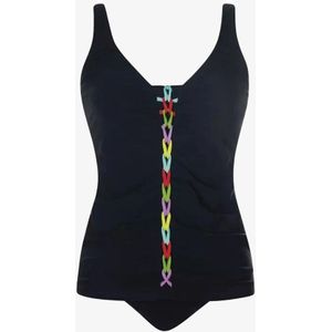 SUNFLAIR Tankini  lichtblauw / appel / lila / zwart