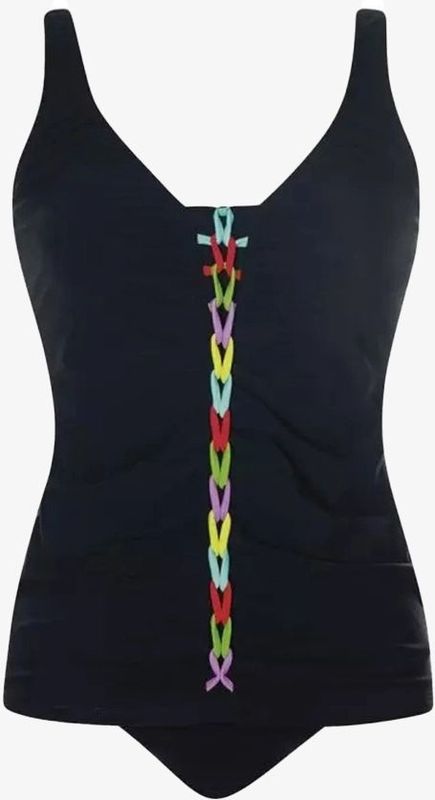 SUNFLAIR Tankini  lichtblauw / appel / lila / zwart