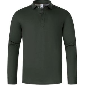 R2 - Camicia Polo Jersey - Donkergroen - Heren Poloshirt