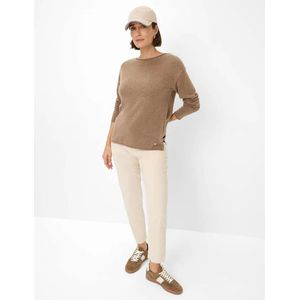 BRAX - Style.Liz - Trui - Taupe - Merinokasjmier
