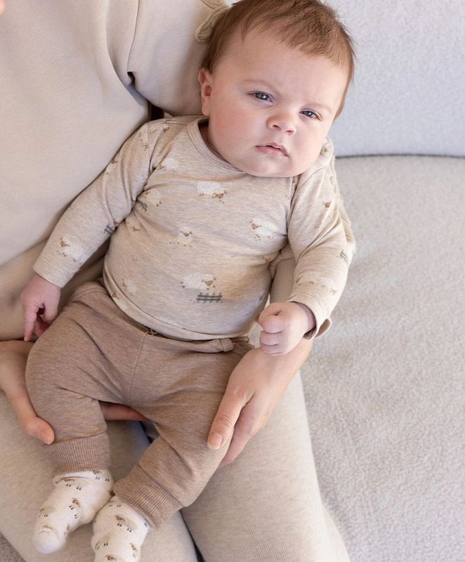 Feetje - Sleepy Sheepy Longsleeves - Taupe - Unisex Longsleeve