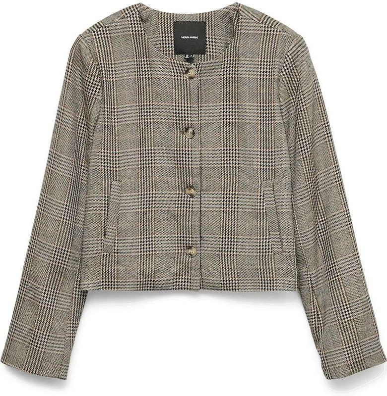 Vero Moda - STINA - Korte Blazer - Boxy Fit - Geruit