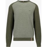 Fynch Hatton - 1408613 - Gebreide Trui - Tweekleurig - Ronde Hals - 100% Katoen