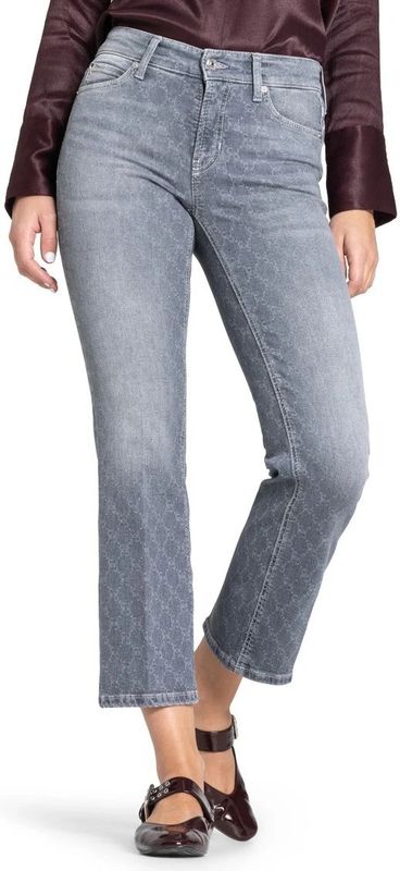 Flared jeans in verkorte pasvorm, model 'PARIS'