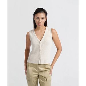 YAYA Gilet Knitted Rib