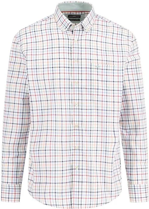 Overhemden - Berry - 100% Katoen - Lange Mouwen - Casual