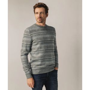 State of Art - Trui - Allover Print - Blauw Grijs - Sweater