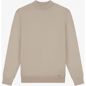 Malelions - Knitted Mockneck Sweater - Sand - Gebreide Trui