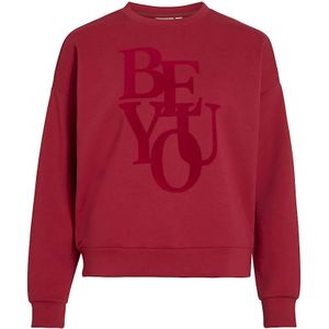 Vila - Vireflect Be You O-neck Top - Jester Red - Dames Sweater