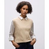 Street One Dames Mouwloze trui in Beige, in size: 34