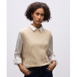 Street One - Mouwloze Trui - Beige