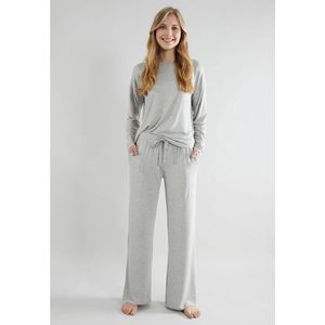 TOM TAILOR - Manila - Dames Pyjamaset - Grijs mêlée - Viscose