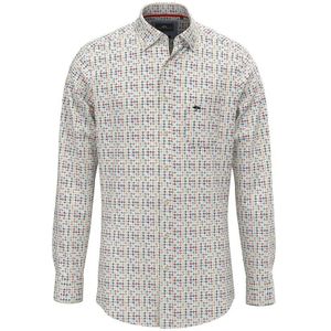 Fynch-Hatton Overhemd Combi Print Casual Fit