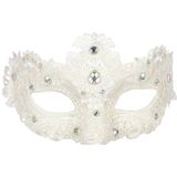 Oogmasker Steentjes Wit