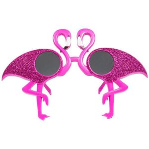 Roze Bril Flamingo's