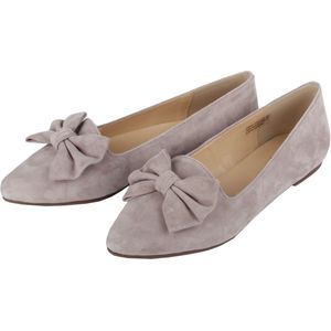 Tiroler Ballerina Taupe Suède Leder