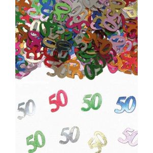 Tafel Confetti Multicolor 50 jaar