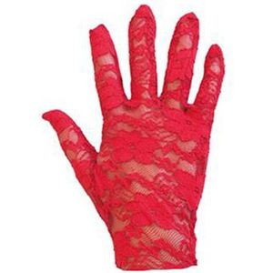 Kant Handschoenen Rood
