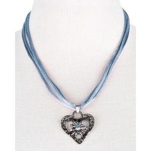 Tiroler Ketting Hart Blauw