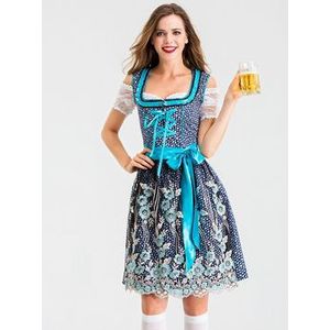 Dirndl Tirolerjurkje Vera Blauw