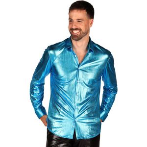 Blouse 'Shining Star' Turquoise Heren