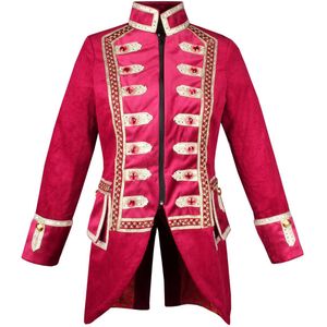 Luxe Damesjas Ribfluweel Rood