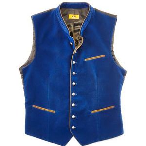 Tiroler Vest Zwiesel Blauw Fluweel