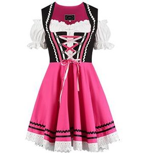 Tiroler Dirndl Zwart/Roze