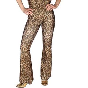 Foute Party Flare Broek Panter & Gold