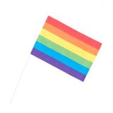 Regenboog Zwaaivlaggen Papier (6 stuks)