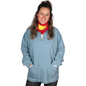 Luxe Boerenkiel Denim Lichtblauw 100% Katoen