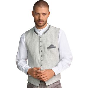 Luxe Tiroler Vest Tomke Licht Grijs